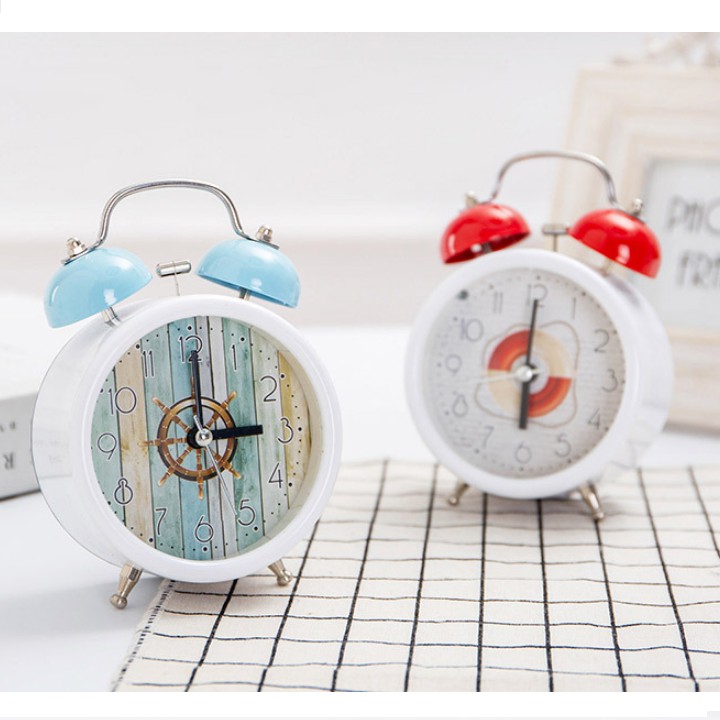 Đồng hồ báo thức để bàn chuông đôi DH05 mẫu mới phong cách cổ điển, sang trọng, siêu tiện dụng