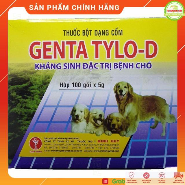 Combo Genta Tylo D dạng cốm dành cho chó mèo