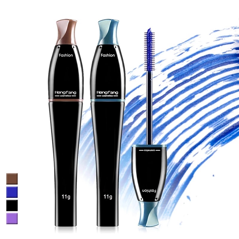 [Hàng mới về] Mascara chải dài cong và dày lông mi HENGFANG sợi tơ 3D tự nhiên chống thấm nước 4 màu sắc tùy chọn
