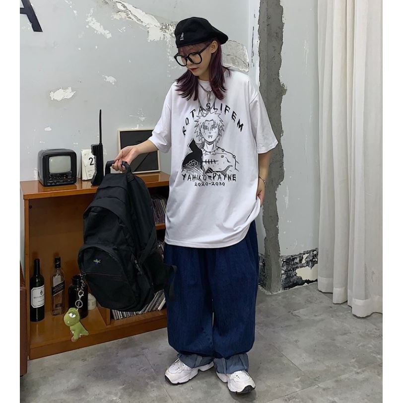 ÁO THUN, ÁO PHÔNG TAY LỠ UNISEX FORM RỘNG OVERSIZE ANIME M78