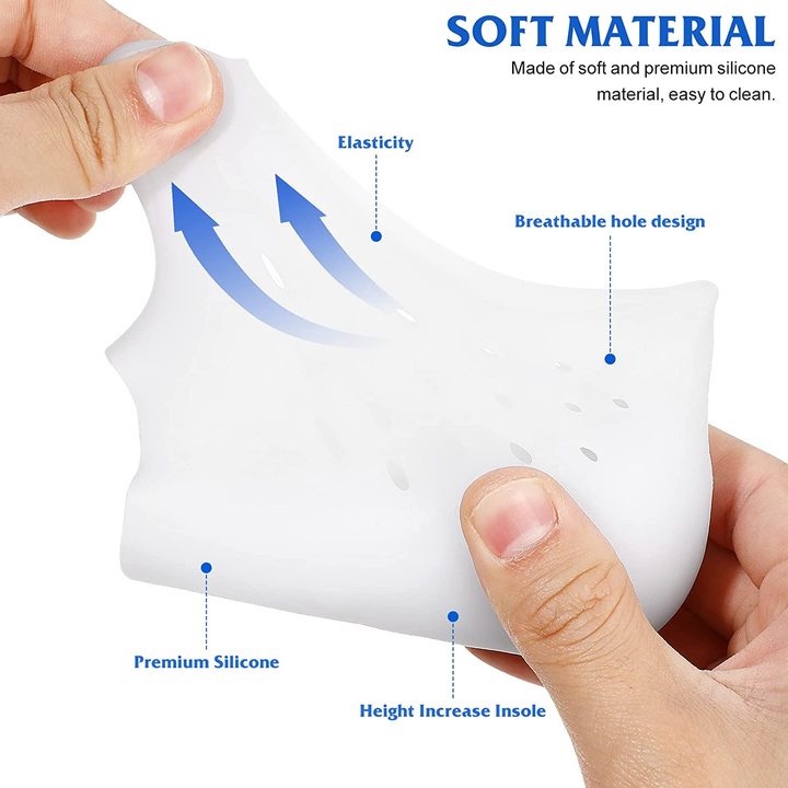 Lót giày tăng chiều cao ,Bộ 2 Miếng Lót Giày Độn Chiều Cao 6CM Bằng Silicon Vô Hình Thoải Mái Tăng Chiều Cao miếng độn giày---Miếng Lót Giày Độn Đế Tăng Chiều Cao