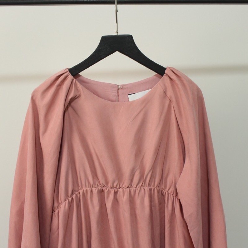 Đầm hồng babydoll Zara