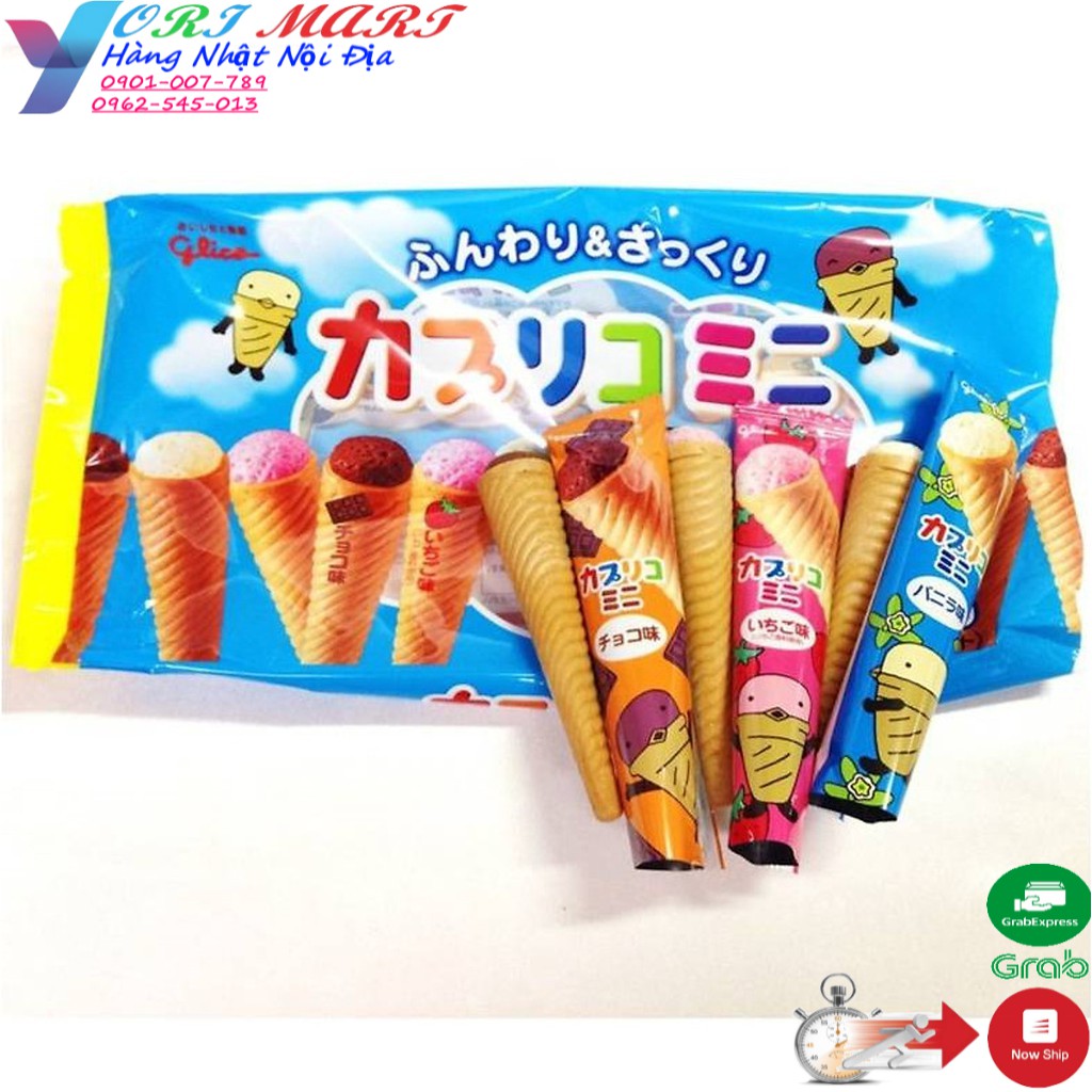 Bánh ốc quế nhân kem nội địa Nhật