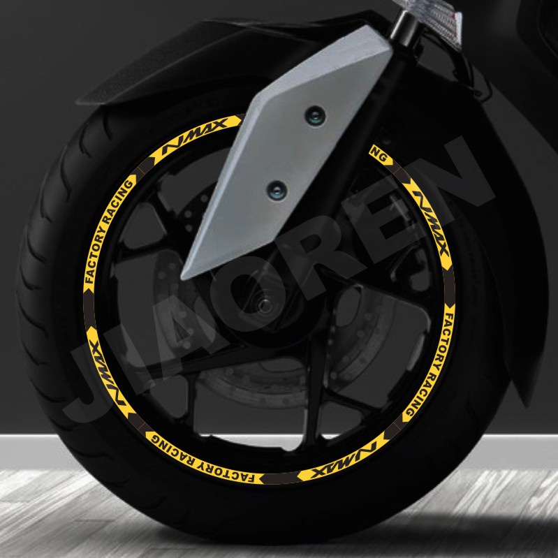 Yamaha Nmax 125 150 155 Rim Sticker Xe máy Đề can bánh xe phản quang 13 inch