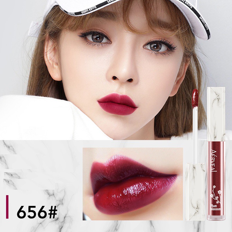 Son kem lỏng cute nắp vân đá A'erveal thơm mùi dâu tây | BigBuy360 - bigbuy360.vn