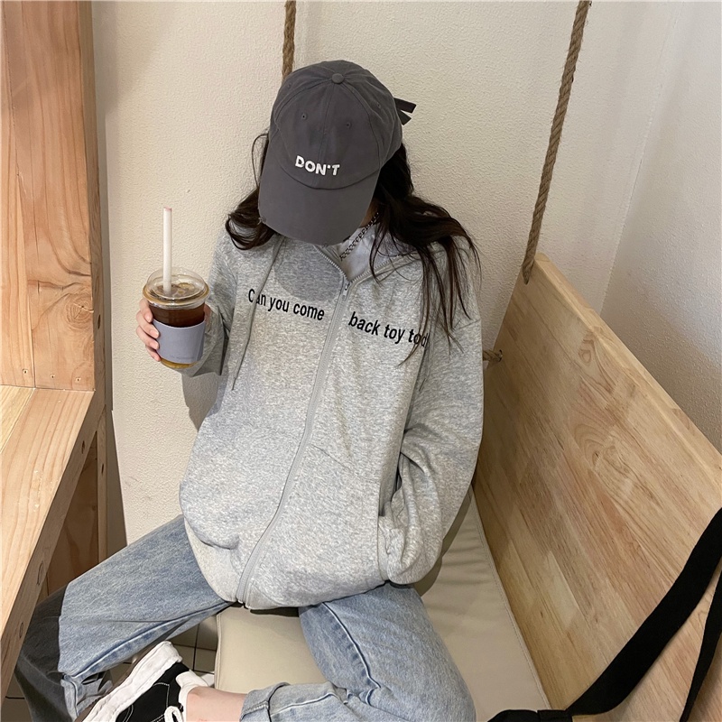 SUXI Áo Khoác Cardigan Tay Dài Dáng Rộng Thêu Họa Tiết Thời Trang Xuân Thu Cho Nữ