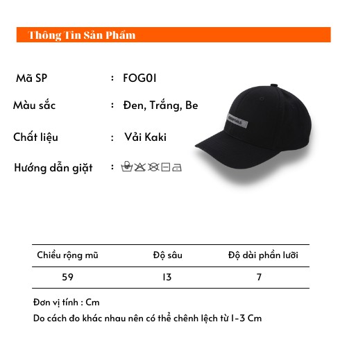 Mũ lưỡi trai ESSENTIALS Fear Of God Nón kết nam FOG Essential Logo Silicone 3D in sắc nét