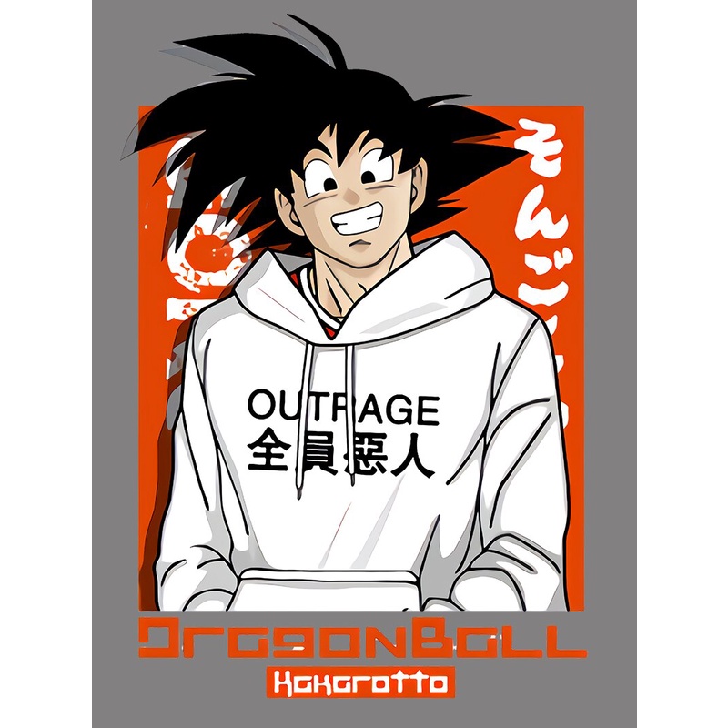 Huy Hiệu Dán Trang Trí Quần Áo / Nón Họa Tiết Hoạt Hình Dragon Ball DIY