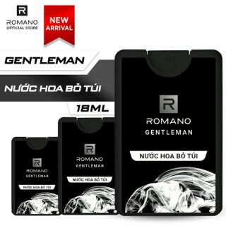 Combo 3 chai nước hoa bỏ túi Romano Gentlement 18ml