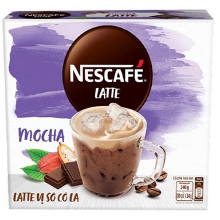 Hộp nescafe latte vị socola mocha 240g
