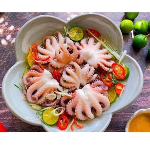 500G KHAY BẠCH TUỘC  cực ngon NUONGFOOD