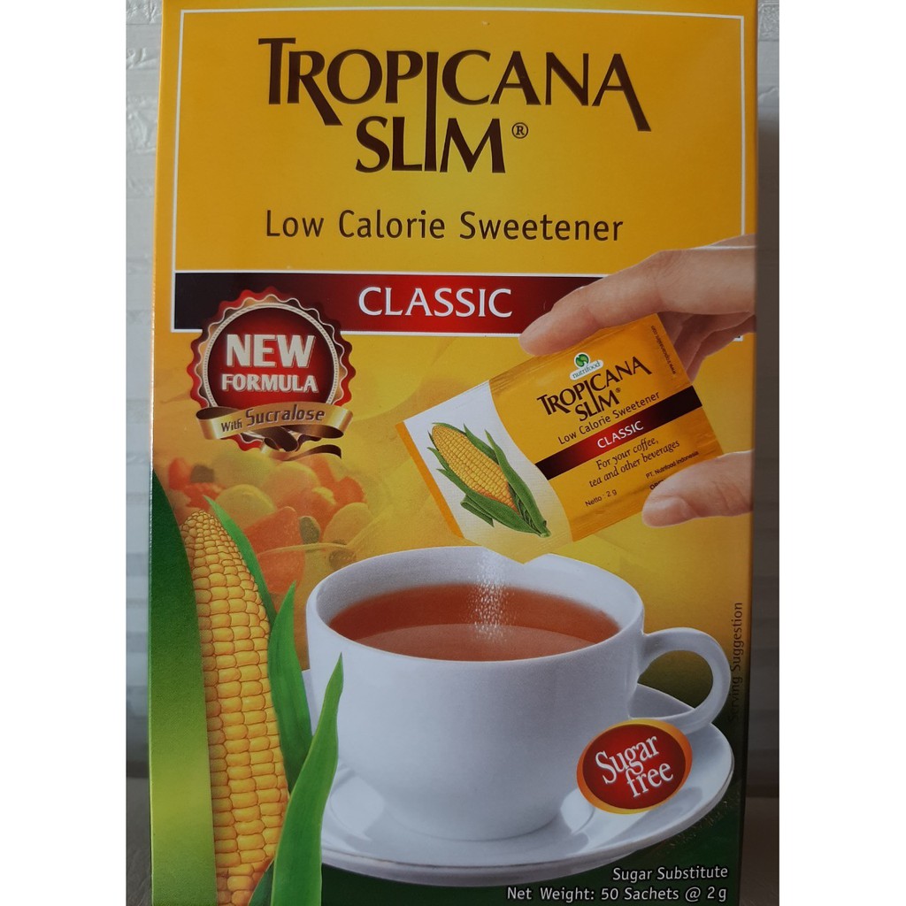 Set 3 Gói Đường Ăn Kiêng Tropicana Slim Chiết Xuất Từ Lá Cỏ Ngọt - Nhập Khẩu Indonesia
