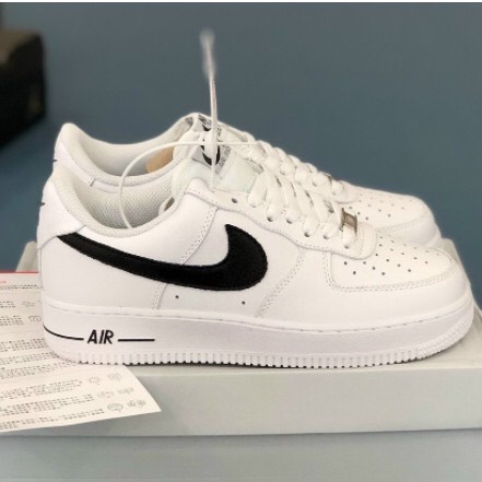 Giày AF1 Thể Thao Nam Nữ _Nike Trắng VệT Đen Air Force 1, White Back Dễ Phối Đồ Full Box Bill.2022