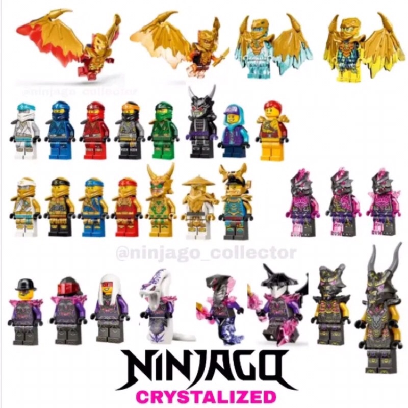 LEGO ninjago crystal minifigure Season 15 Crystalized nhân vật 2022