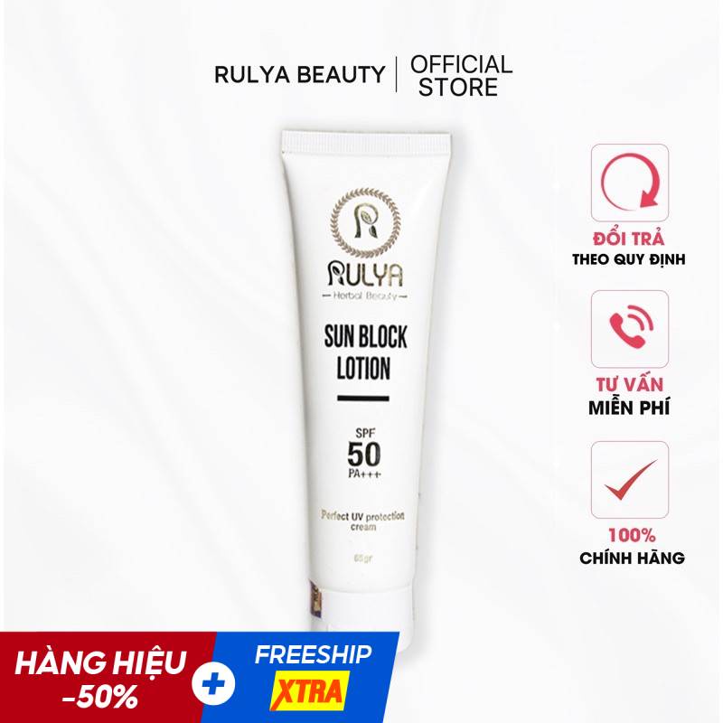 Kem Chống Nắng RULYA SUN BLOCK LOTION SPF 50 PA +++