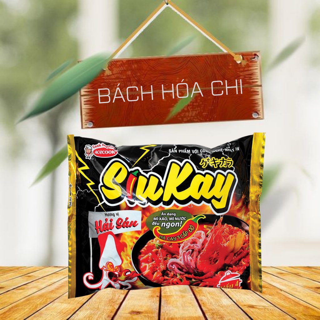 Thùng 24 gói mì SiuKay hải sản 128g