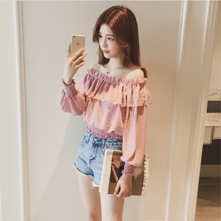 ÁO KIỂU XINH - ÁO TRỄ VAI -  ÁO VOAN ĐẸP