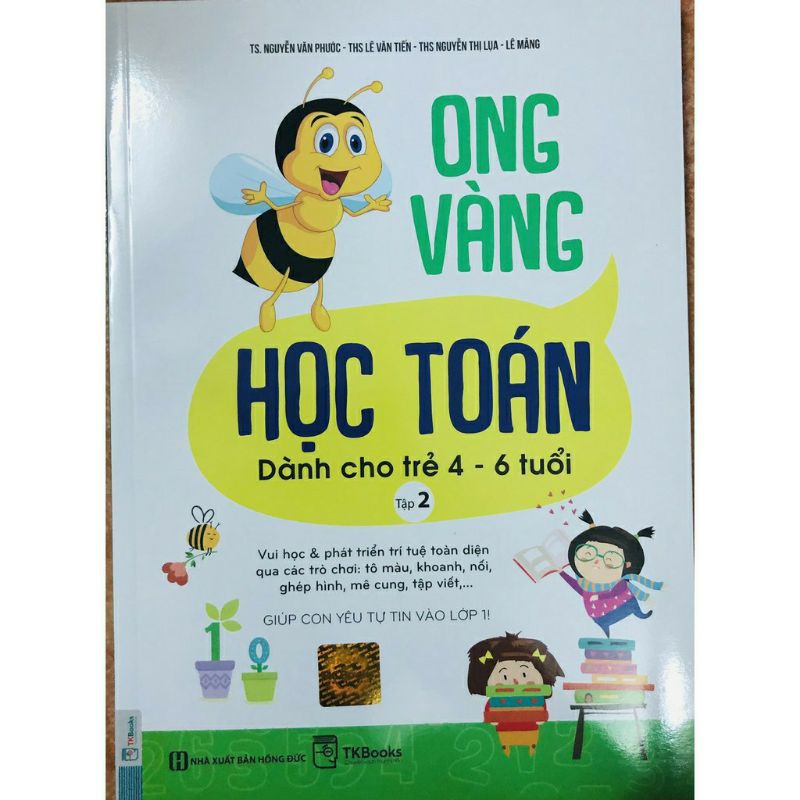 Sách - Ong Vàng Học Toán Dành cho Trẻ 4 _ 6 Tuổi ( tập 2 )
