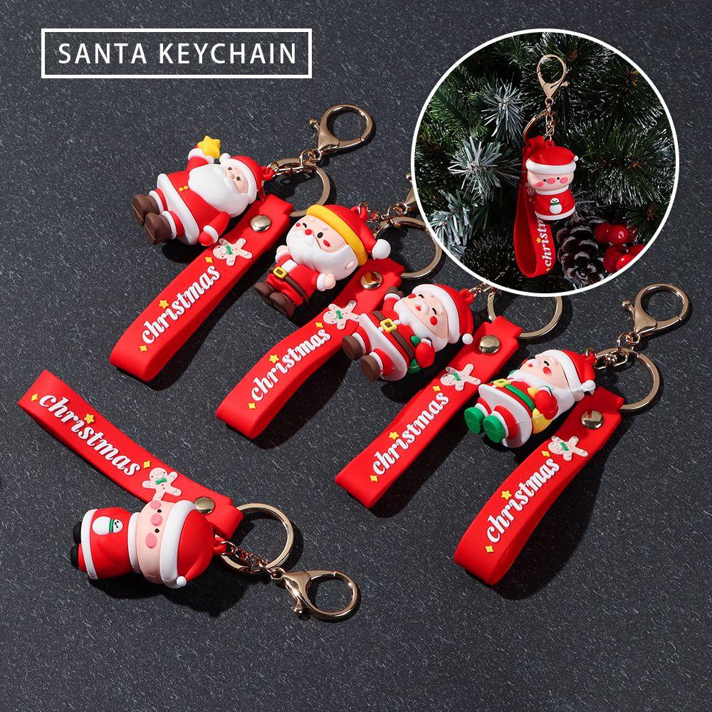 Móc Khóa Họa Tiết Hoạt Hình Dùng Trang Trí Giáng Sinh