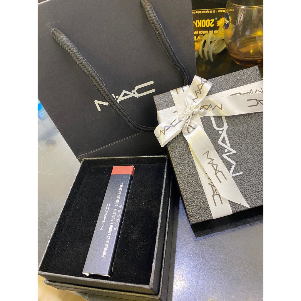 Hộp quà đựng son MAC ,YSL , Dior , Chanel , Tomford, Hộp quà tặng, hộp giấy đựng quà cho son YSL kèm nơ thiệp