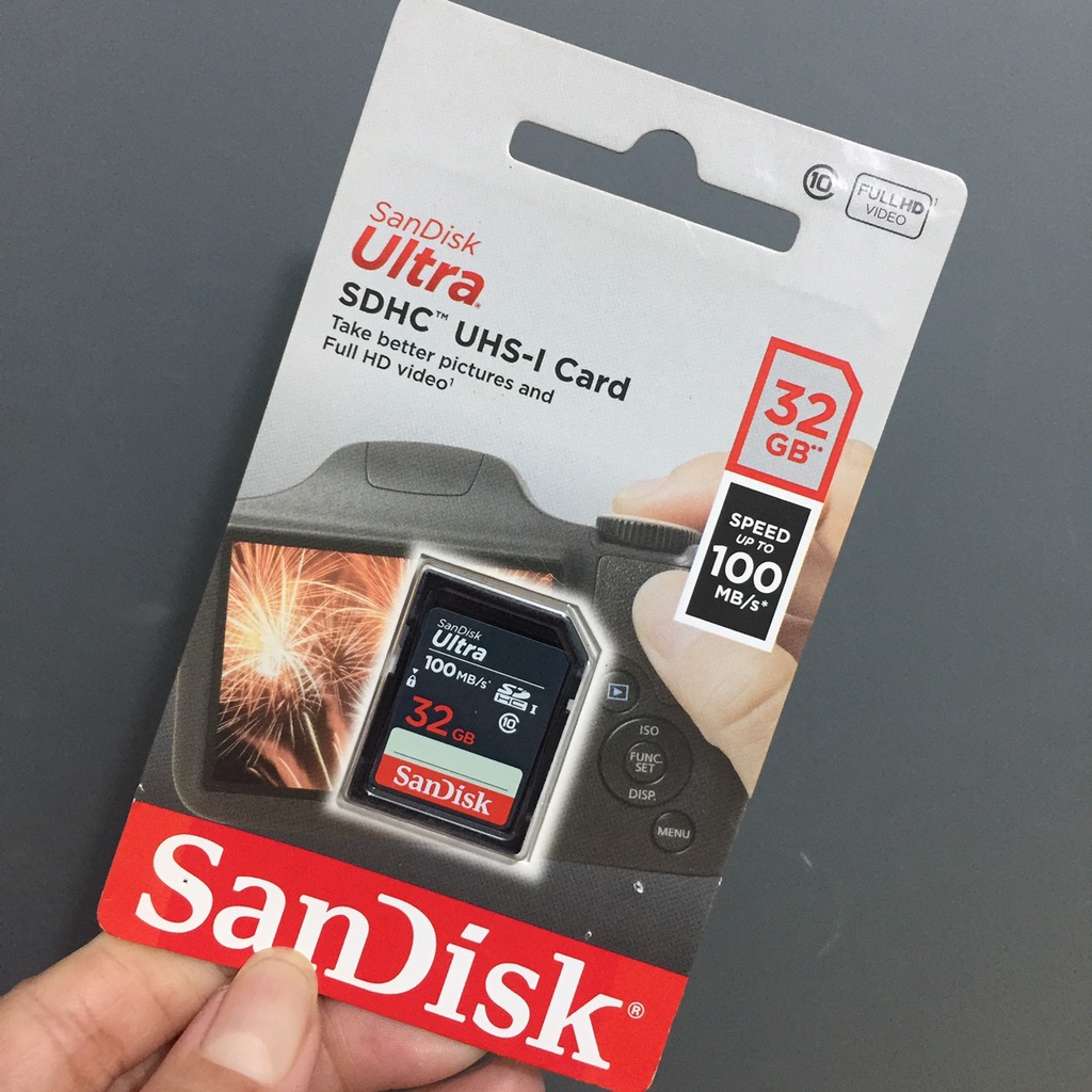 [16GB; 32GB ;64GB;128GB] Thẻ nhớ SD tốc độ 120MB/s SanDisk Ultra