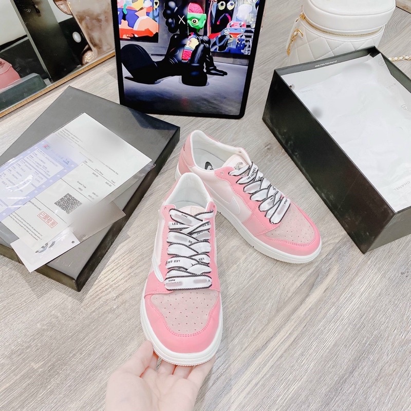 Giày thể thao chanel màu hồng cổ thấp full bill túi box hãng | BigBuy360 - bigbuy360.vn