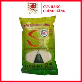 Gạo Thơm ST25 Túi 5Kg - Đạt Giải Gạo Ngon Nhất Thế Giới Năm 2021 Tại Manila - Đặc Sản Sóc Trăng
