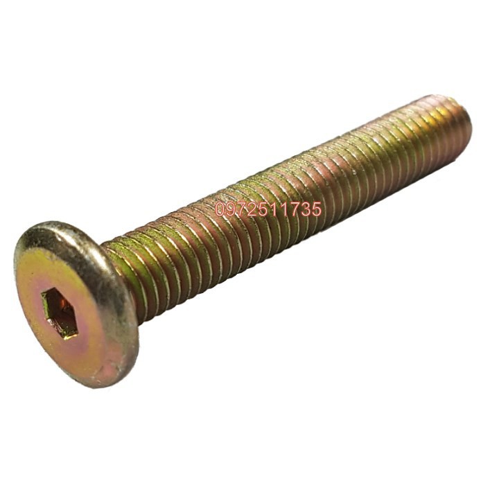 Bulong lục giác chìm đầu dẹt M8 túi 20 con