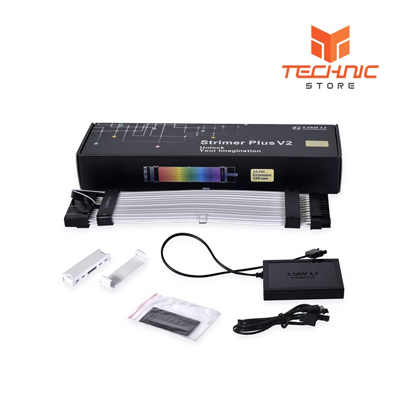 Cáp nguồn Lian Li STRIMER PLUS V2 ARGB 24PIN MB