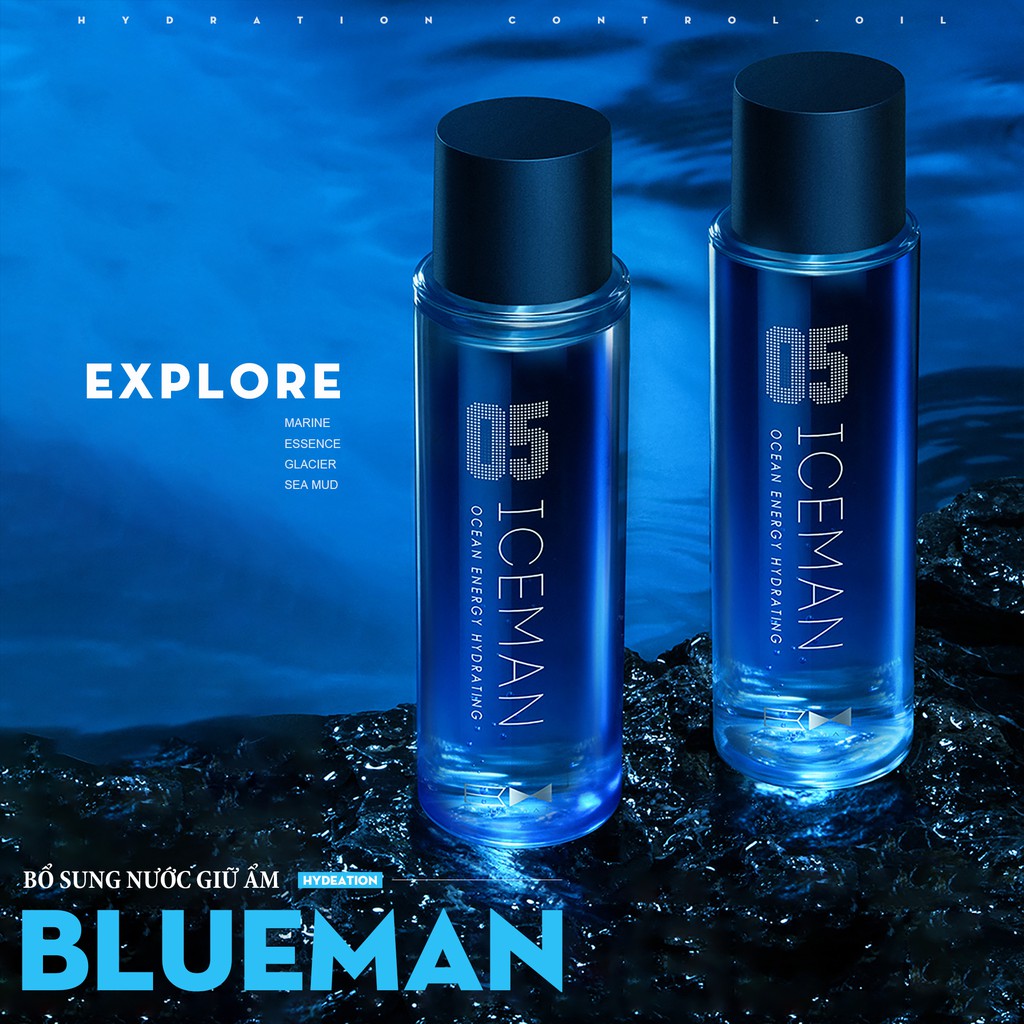 Toner Dưỡng Ẩm Da ICEMAN Chống Nhờn Se Khít Lỗ Chân Lông BLUEMAN 150ml ZL37 | BigBuy360 - bigbuy360.vn