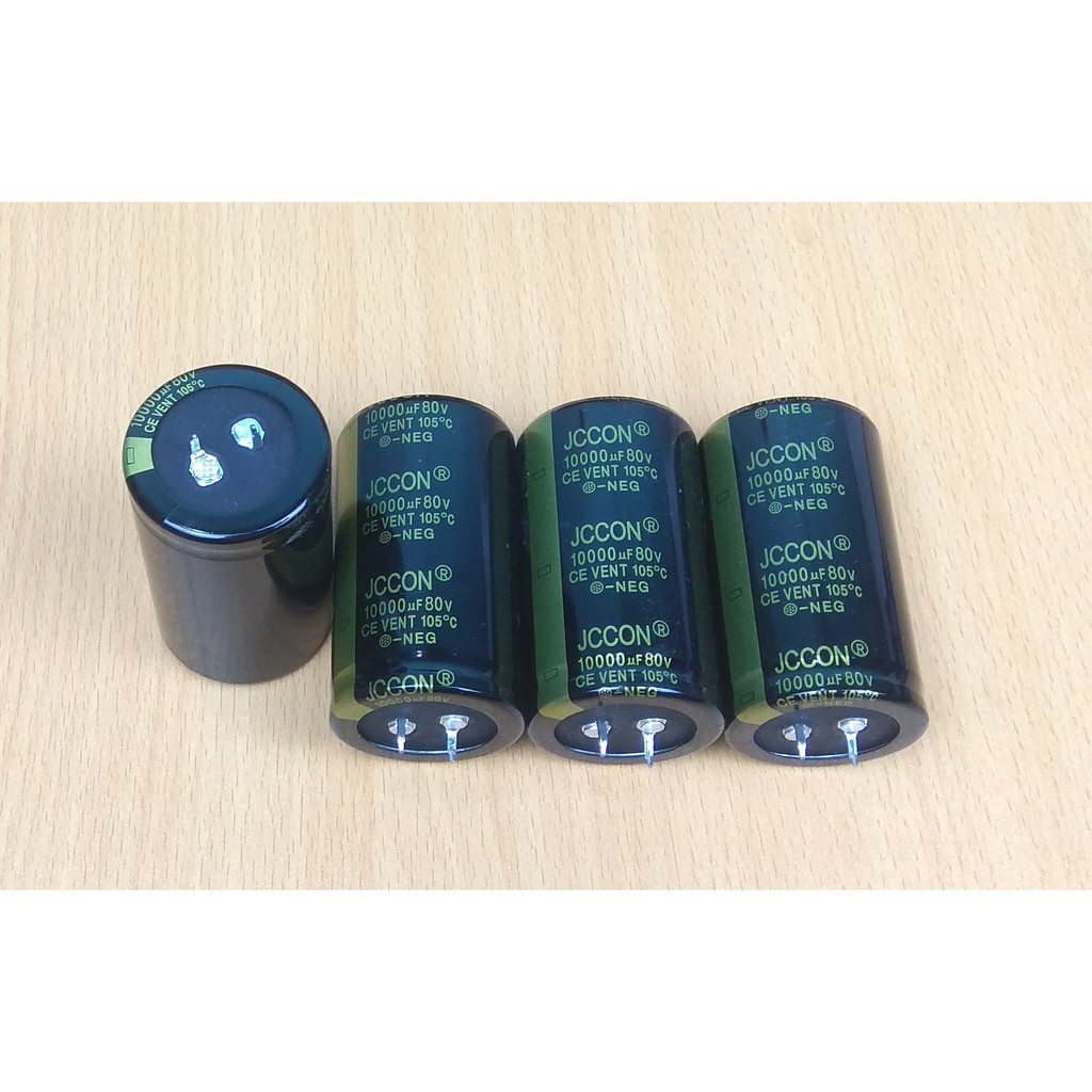 Tụ Amply JCCON 10000uF/80V Với Kích Thước 6 X 3.5 Chất Lượng Cao