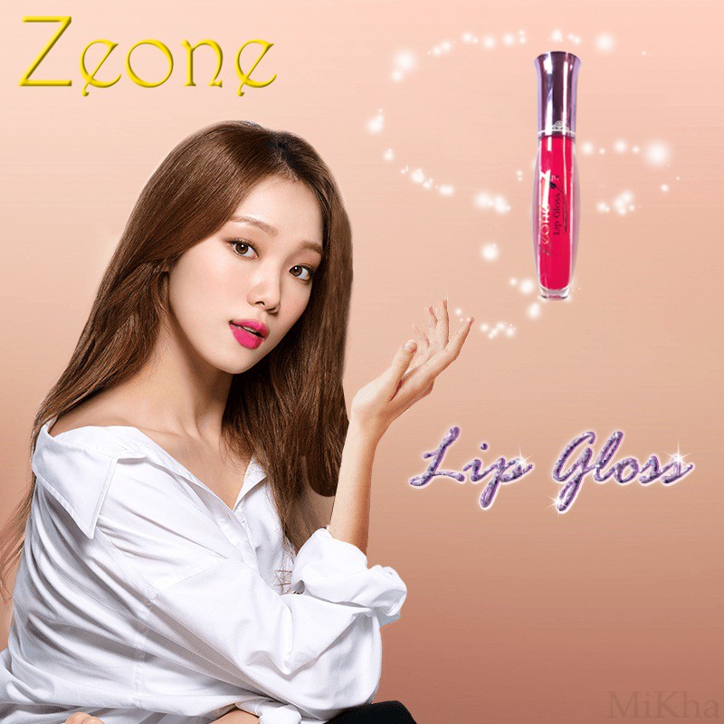 Son Kem Lì Zeone Lip Gloss 01 Đỏ Cam