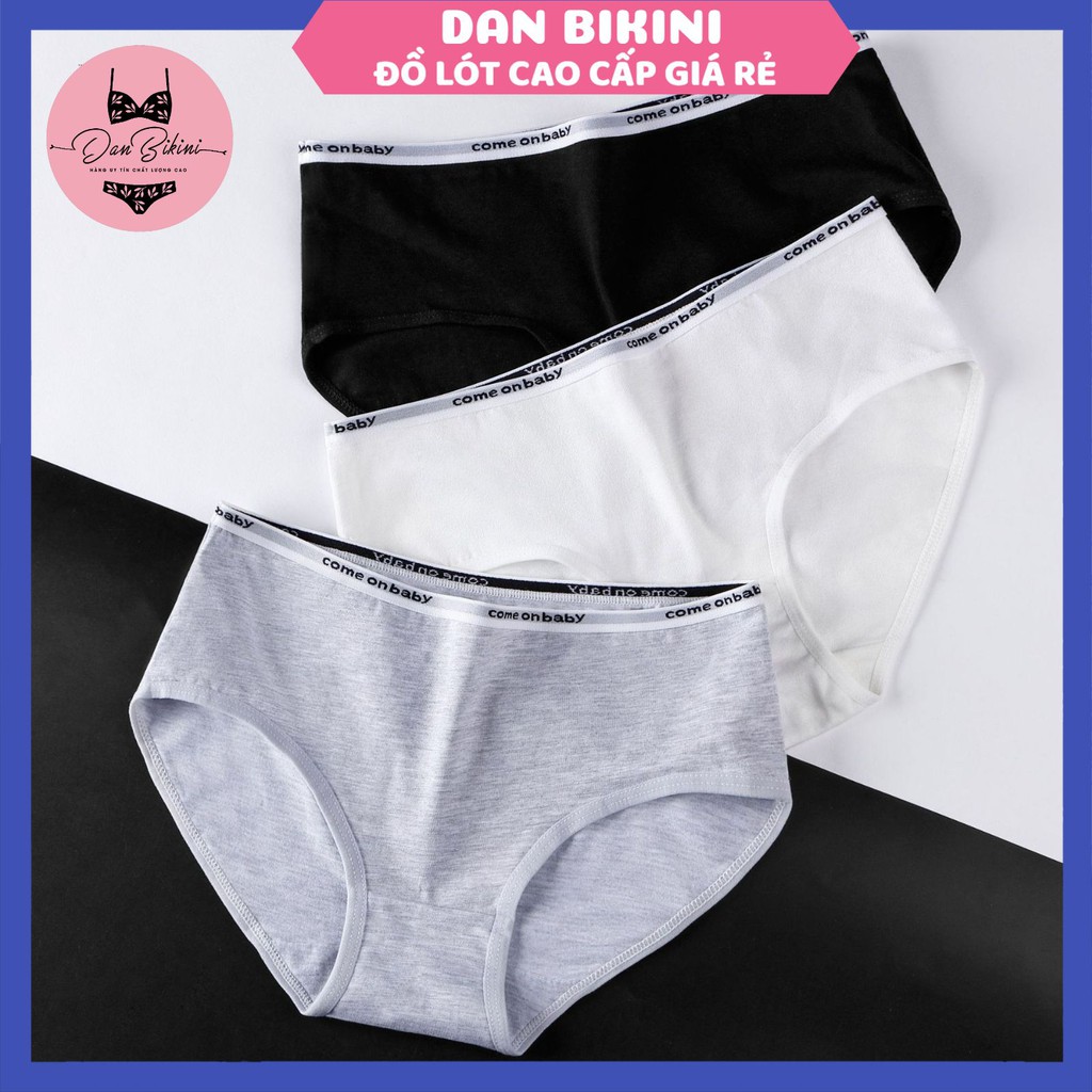 Quần Lót Nữ Cotton kháng khuẩn thoáng mát màu sắc nhẹ nhàng viền in chữ mã 8186