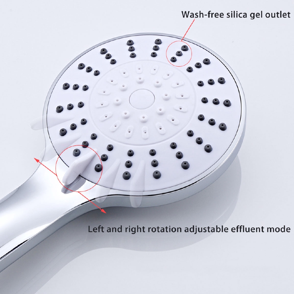 5 Mode Detachable Shower Heads Long Hose Handheld Spray Stainless Steel Shower