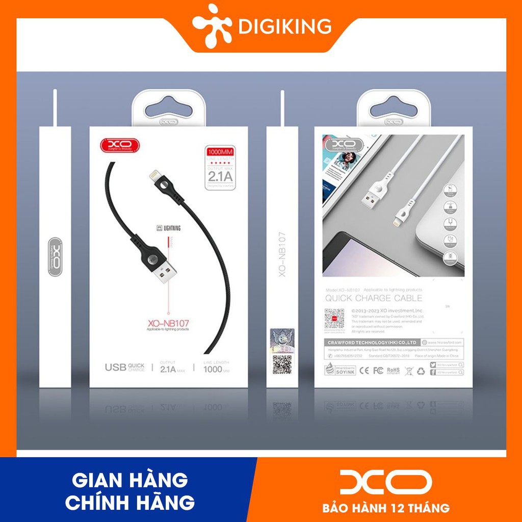 Cáp iPhone XO - NB107 100cm
