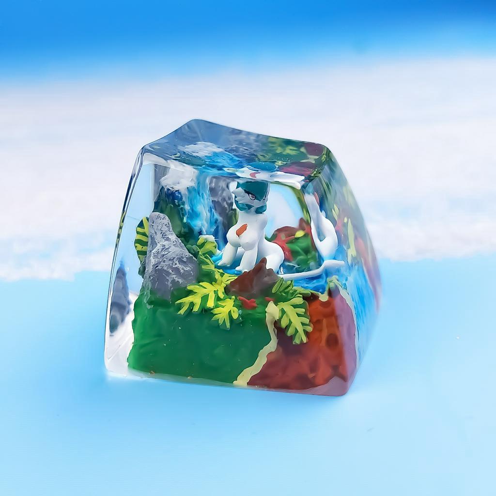Nút bàn phím Pokemon, nút bàn phím Gardevoir , Bàn phím nhân vật hoạt hình - Gardevoir keycap, POKÉMON Artisan Keycap
