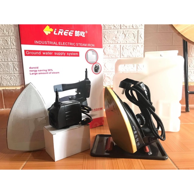 Bàn là công nghiệp Meining có củ bơm, tặng tất là (A787)