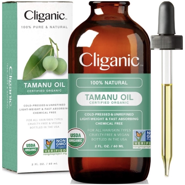 Tinh dầu Tamaru oil organic Cliganic 100% tự nhiên 60ml USA