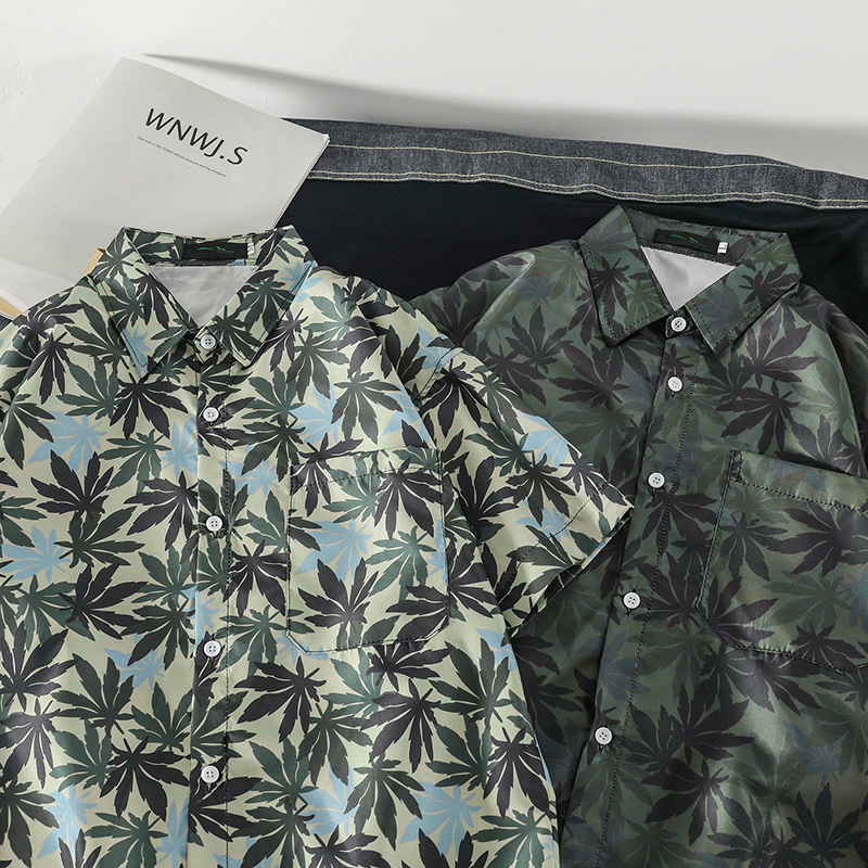 Áo Sơ Mi Tay Ngắn Dáng Rộng In Hoa 2 Màu Tùy Chọn Thời Trang Cho Nam Size M - 3xl | BigBuy360 - bigbuy360.vn