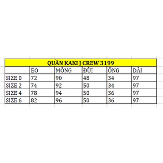 Quần Kaki J.CREW Lỗi Dơ -  3199-3200