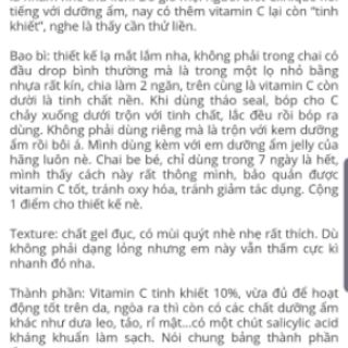 TINH CHẤT VITAMIN C NGUYÊN CHẤT CLINIQUE