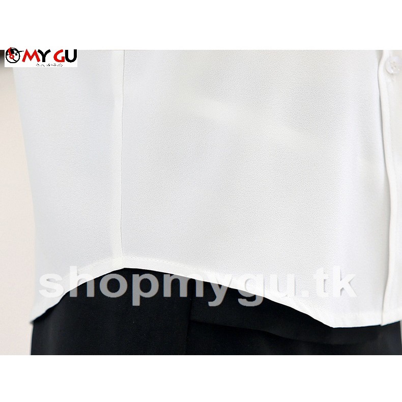 Set bộ áo voan + chân váy công sở cao cấp SET05 - Màu trắng