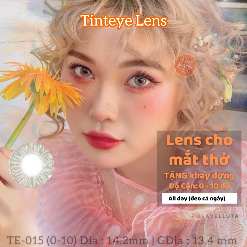 Lens cho Mắt Thở Angelina Grey 0 - 10 độ