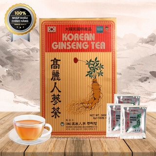 Trà sâm hàn quốc korean ginseng tea hộp 100 gói x 3g