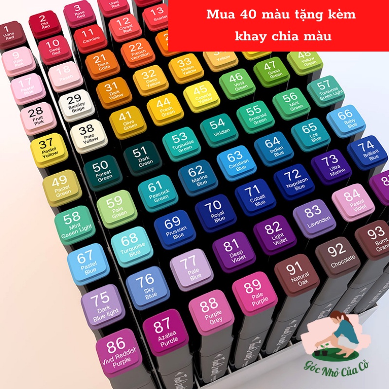Bút vẽ touch bảng màu full lẻ 1 cây chọn mã màu ở phân loại gocnhocuaco