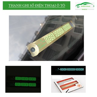 [XẢ KHO-THANH LÝ] BẢNG GHI SỐ ĐIỆN THOẠI TRÊN Ô TÔ-MAU2