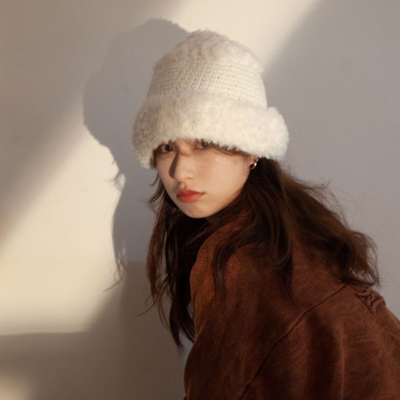 Mũ lông cừu dày dặn hàng thiết kế cao cấp