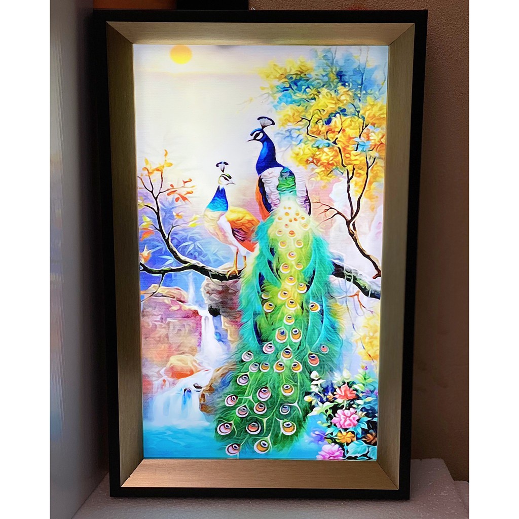 Đèn tranh LED nghệ thuật TR809 độc đáo, tinh tế - 3 chế độ ánh sáng