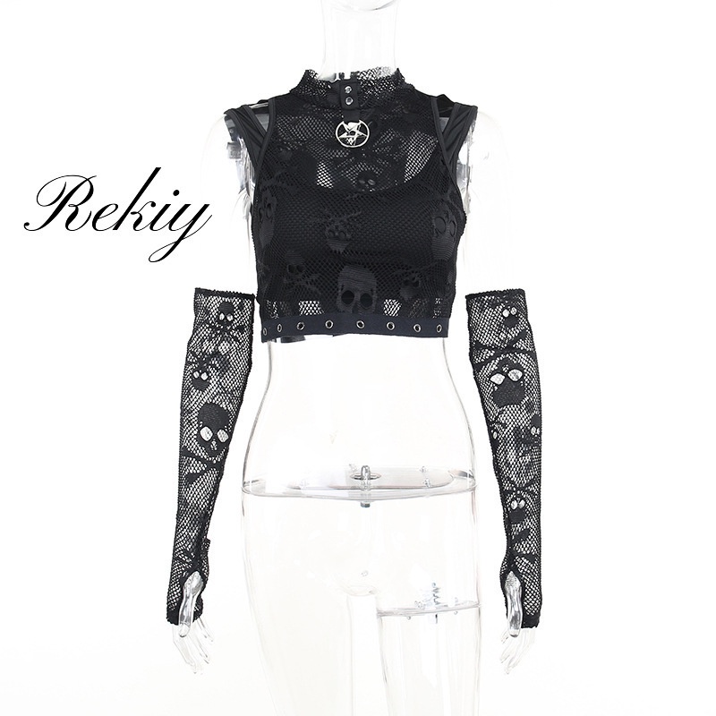 Áo Tank Top Hai Mảnh Vải Lưới Phối Ren Thời Trang Dành Cho Nữ 2022