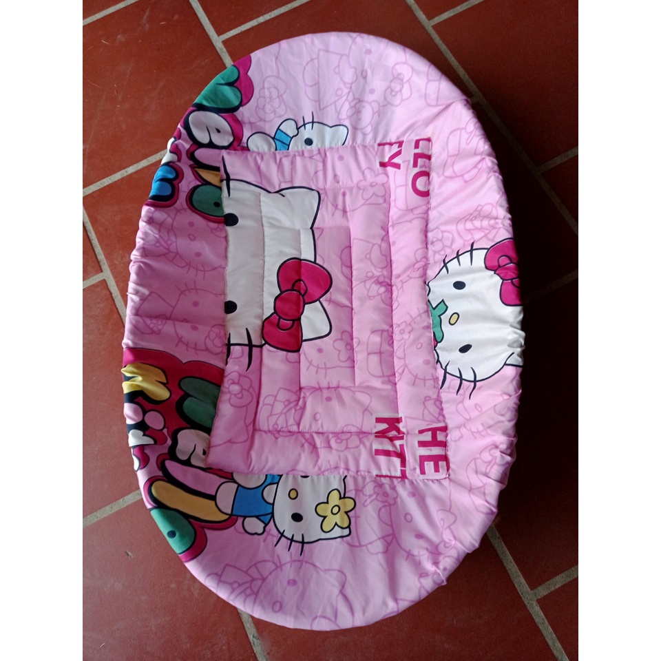 Bọc Lót Nôi Tre Đặt Nằm Võng Cho Bé, Vải Cotton Thiết Kế Chuẩn Size 100x60,90x60,85x55